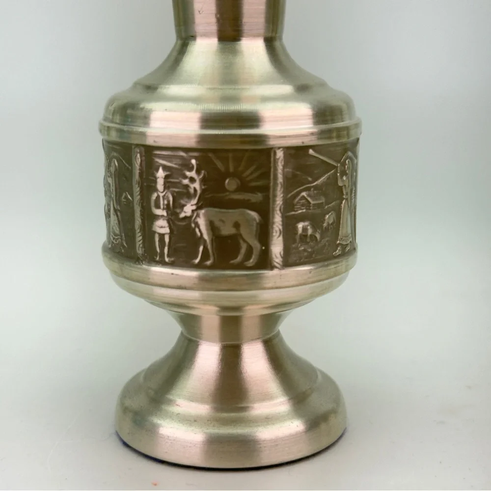 Vintage Norwegian Pewter Bud Vase - Picture 4 of 6